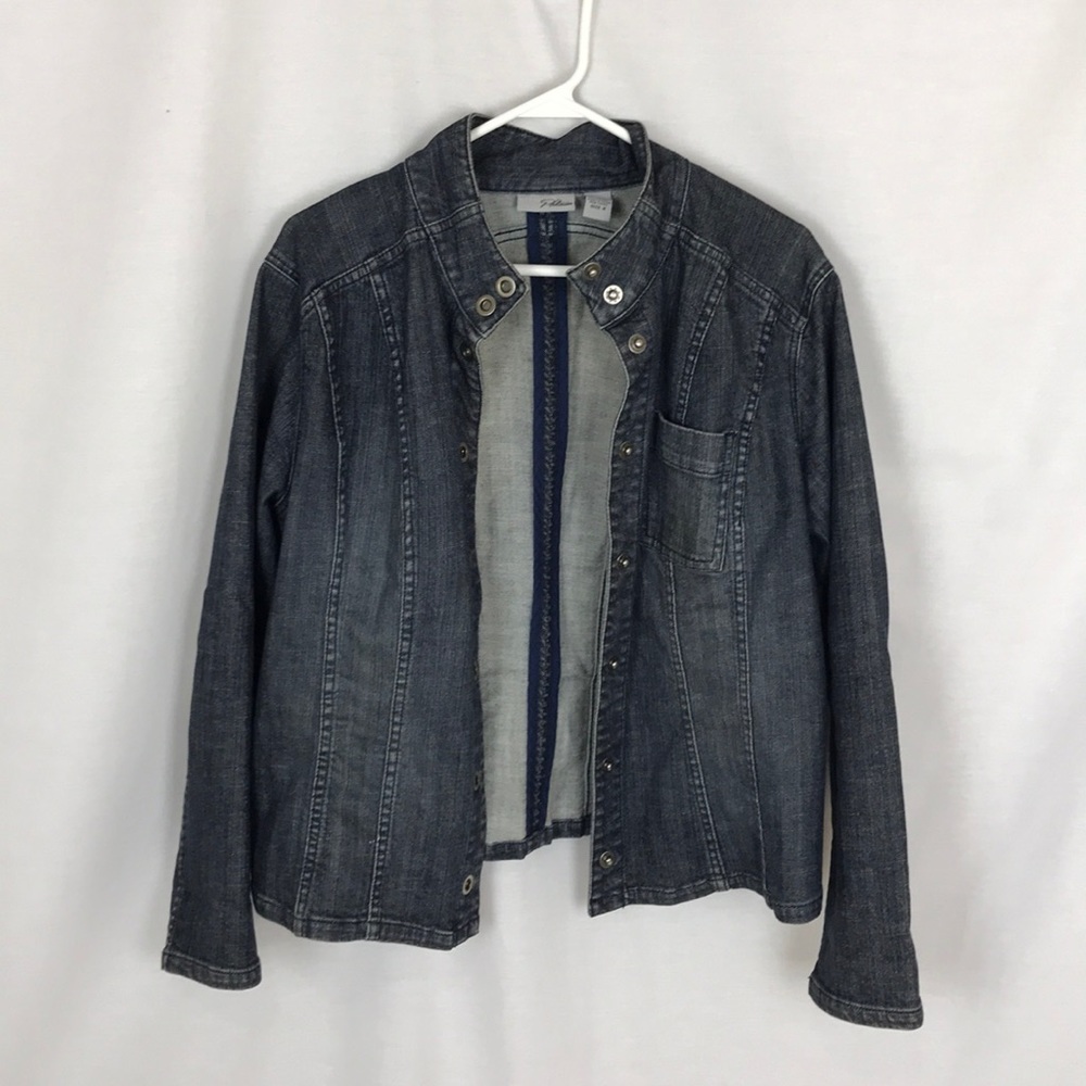 3/50 Chico’s platinum jean jacket